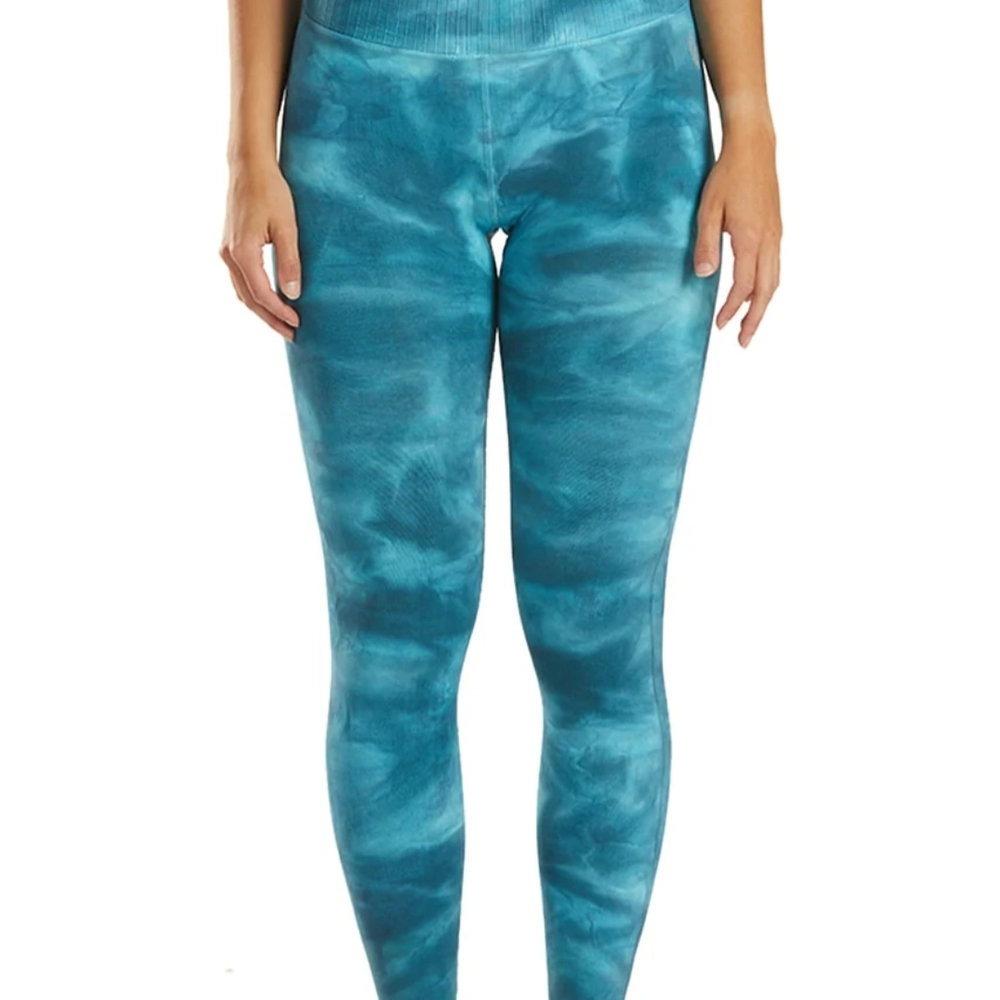 Free People Blue Tie-Dye Leggings